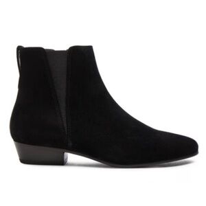 ISABEL MARANT Etoile | Women’s Black Suede Patsha Ankle Stretch Bootie size 39